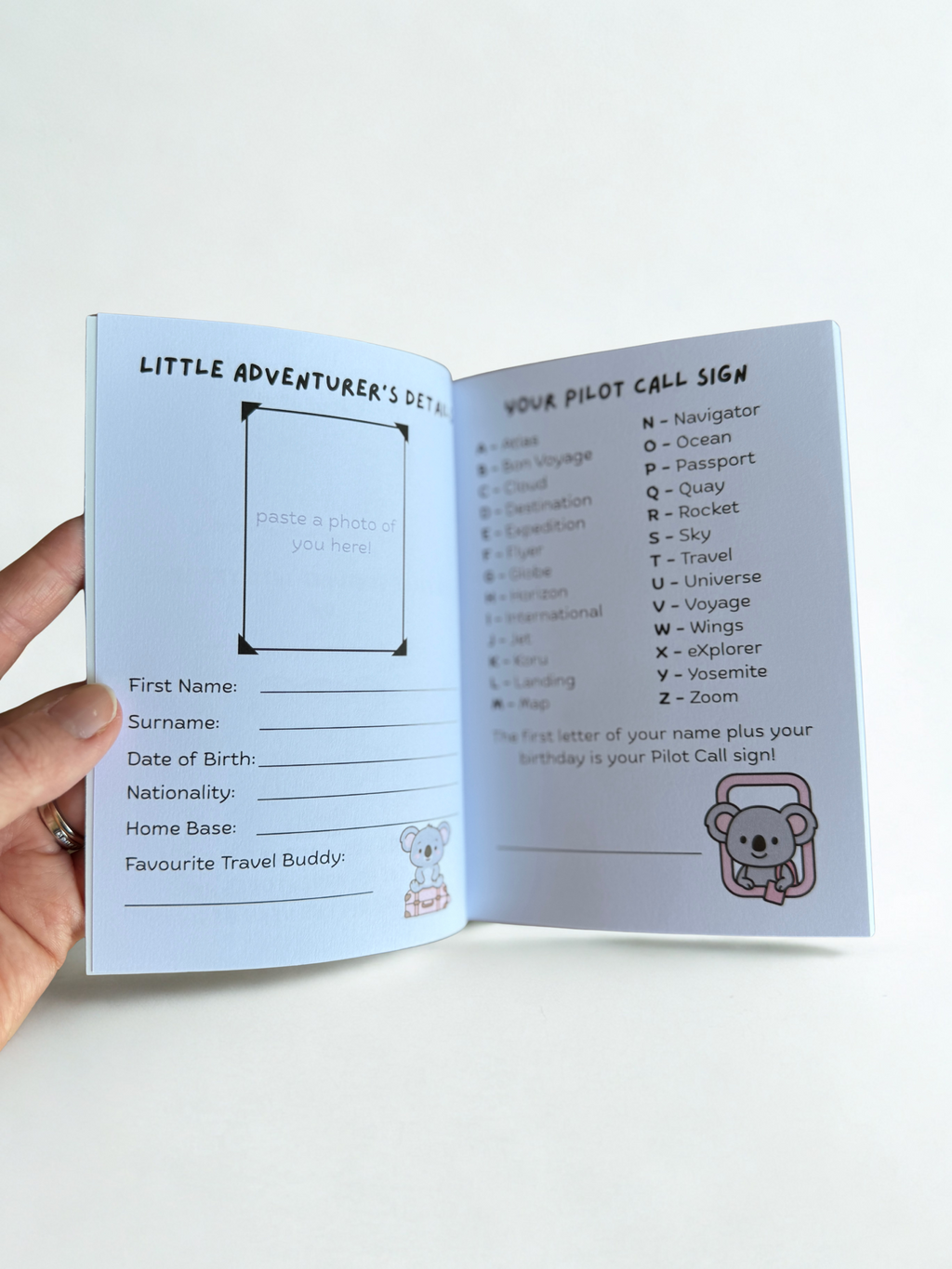 Kiki Koala Flight Logbook