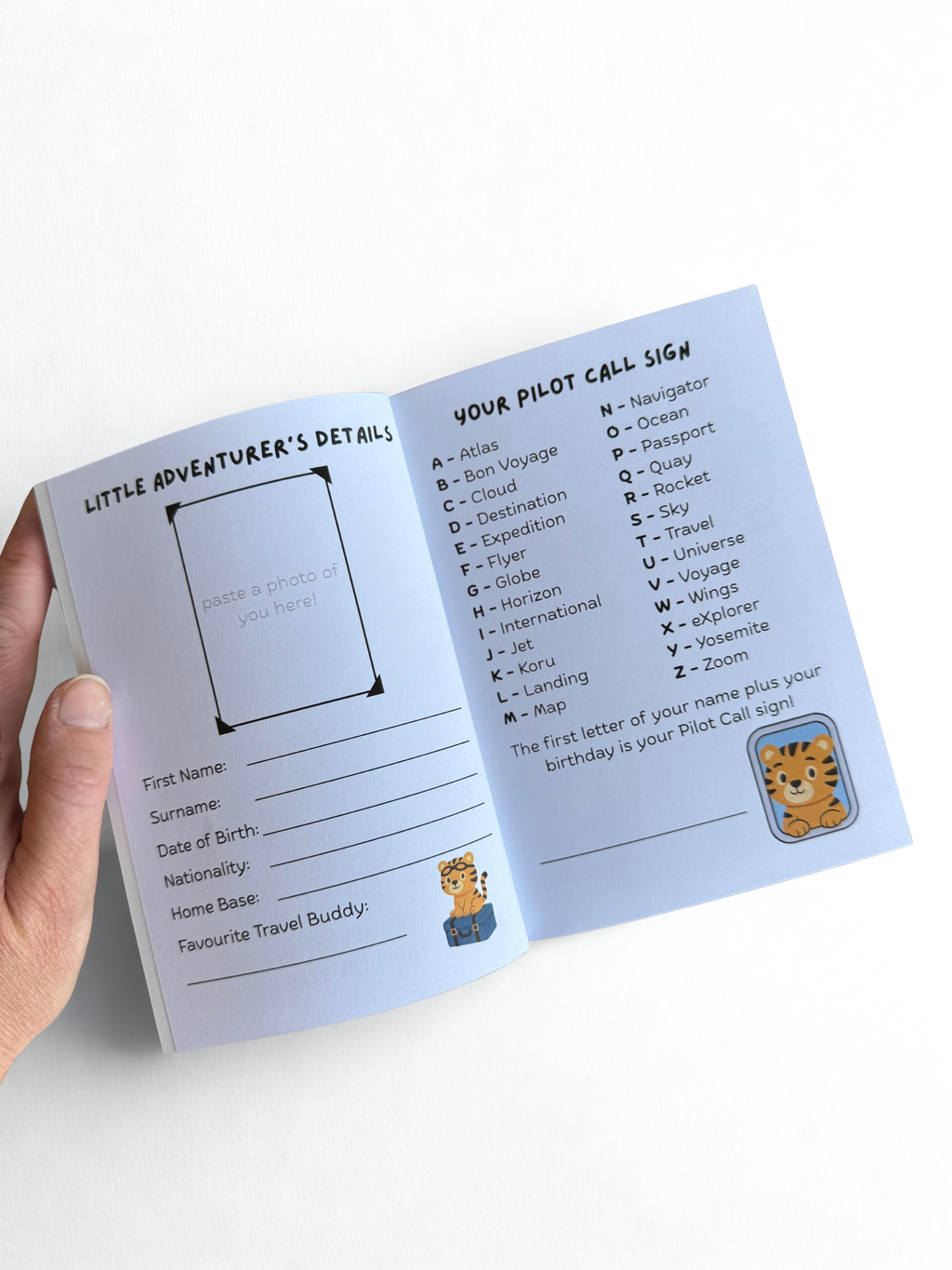 Trekker Tiger Flight Logbook